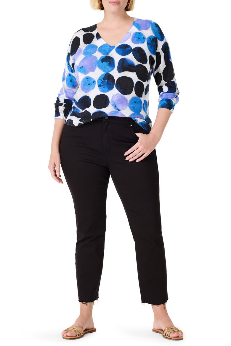 Supersoft Midnight Dot Sweater, Alternate, color, BLUE MULTI