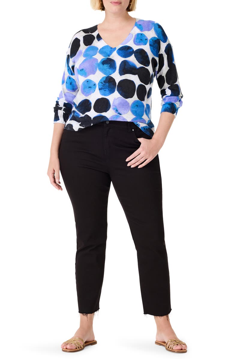 NIC+ZOE Supersoft Midnight Dot Sweater, Alternate, color,