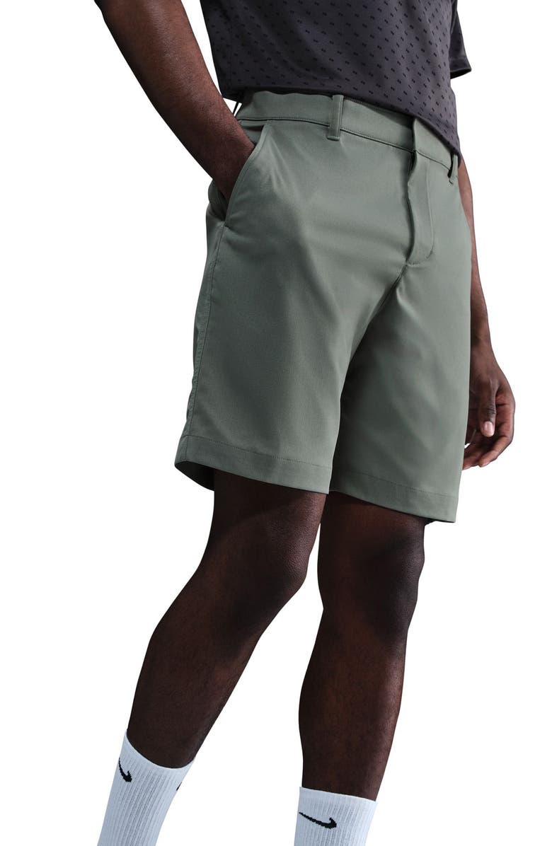 Nike Golf Dri-FIT 8-Inch Water Repellent Chino Golf Shorts, Alternate, color, 364 Clay Green/Clay Green