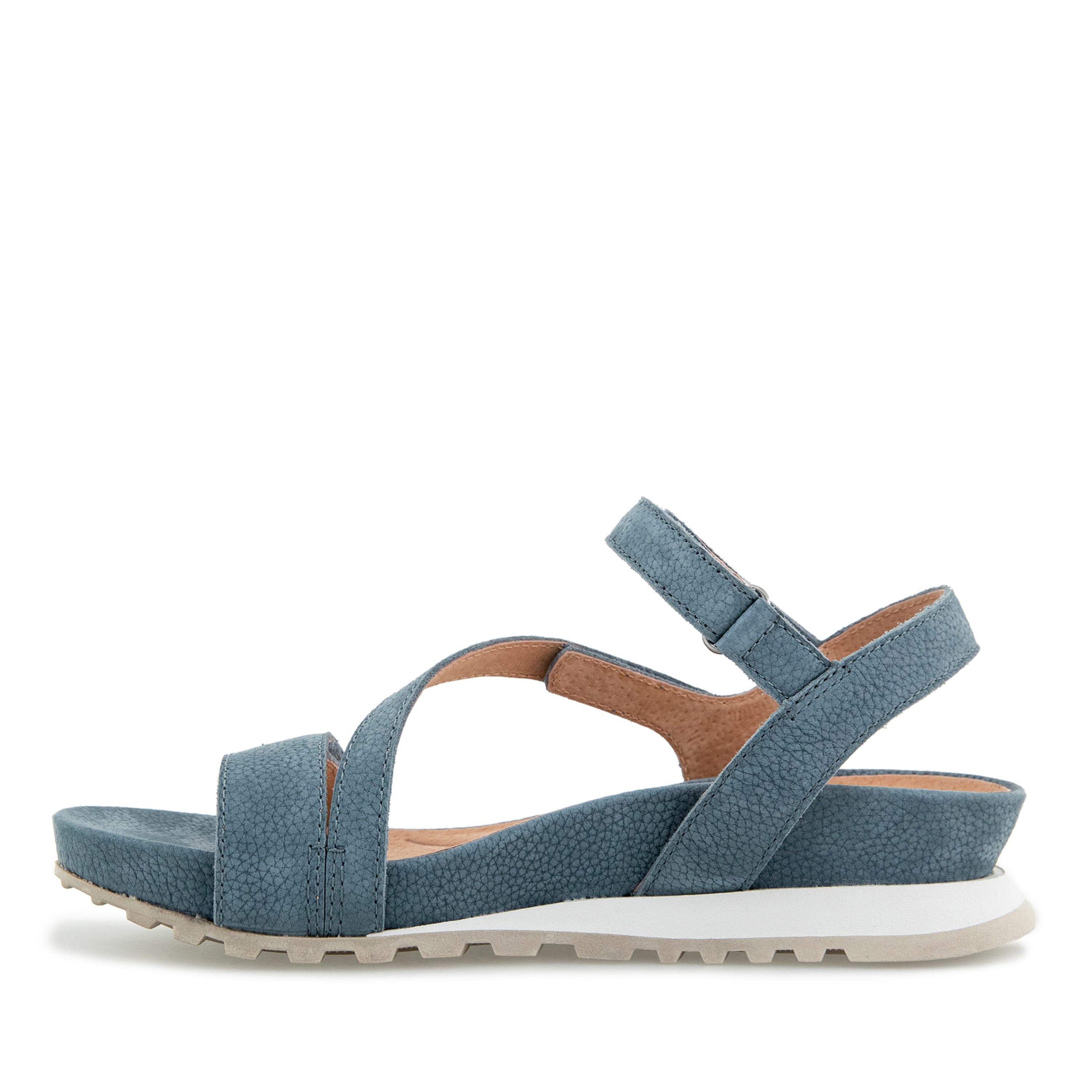 Liza Casual Wedge Sandal, Alternate, color, DENIM