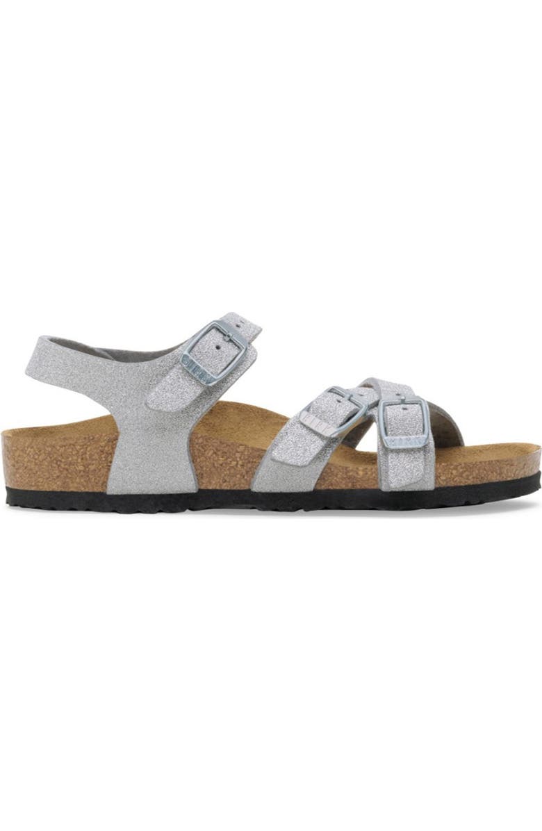 Birkenstock Kids' Kumba Sandal, Alternate, color, Silver Shiny Glitter