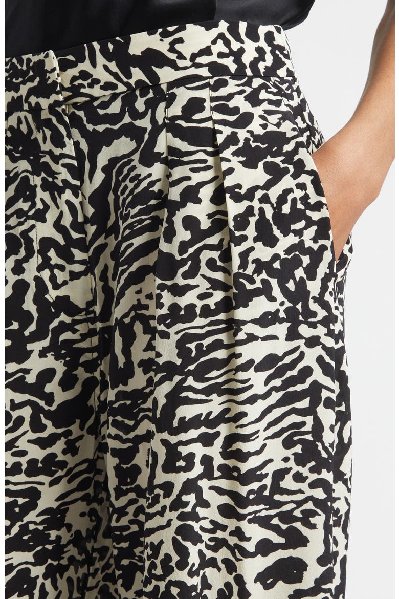 Aviva Wide Leg Silk Pants, Alternate, color, SPOTTED JASPER