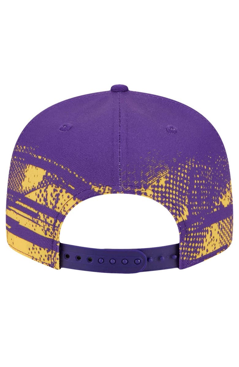 New Era Men's New Era Purple Los Angeles Lakers Tip-Off 9FIFTY Snapback Hat, Alternate, color, 