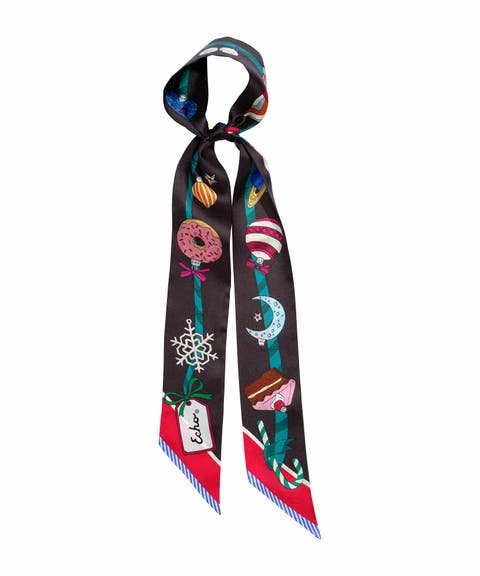 Ornament Collection Silk Ribbon Scarf