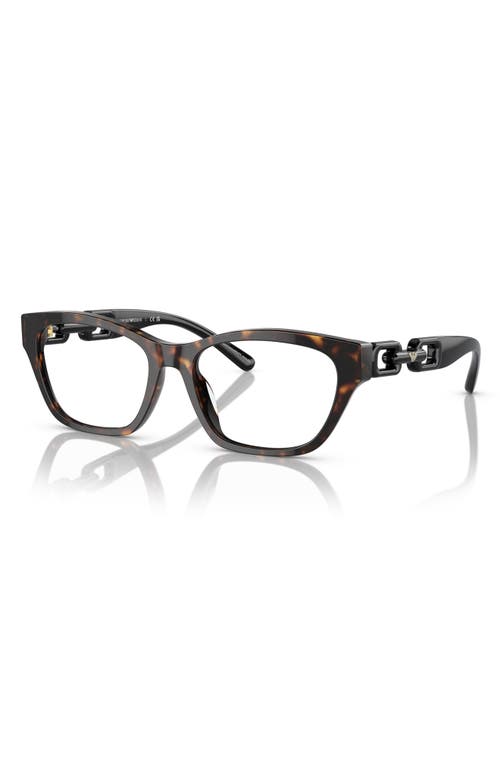 Emporio Armani 54mm Cat Eye Optical Glasses In Multi