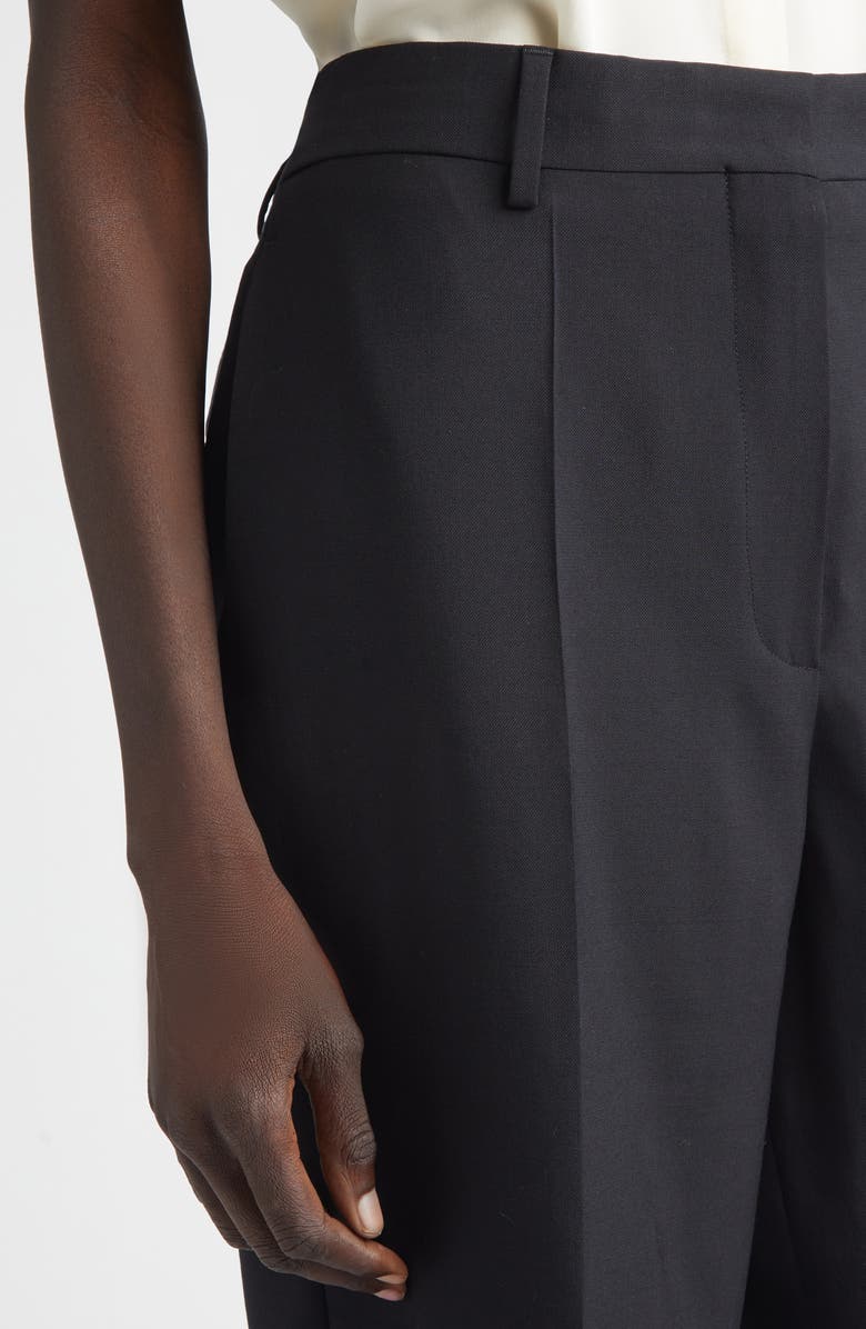 Dries Van Noten Wool & Mohair Twill Straight Leg Pants, Alternate, color, Black