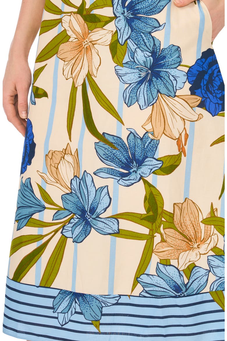 Border Full Maxi Skirt, Alternate, color, EGGNOG