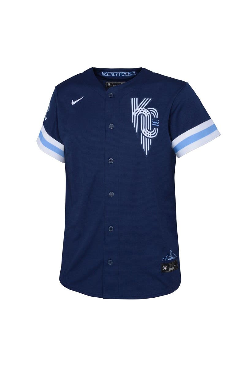 Nike Youth Nike Navy Kansas City Royals City Connect Replica Jersey, Alternate, color, 