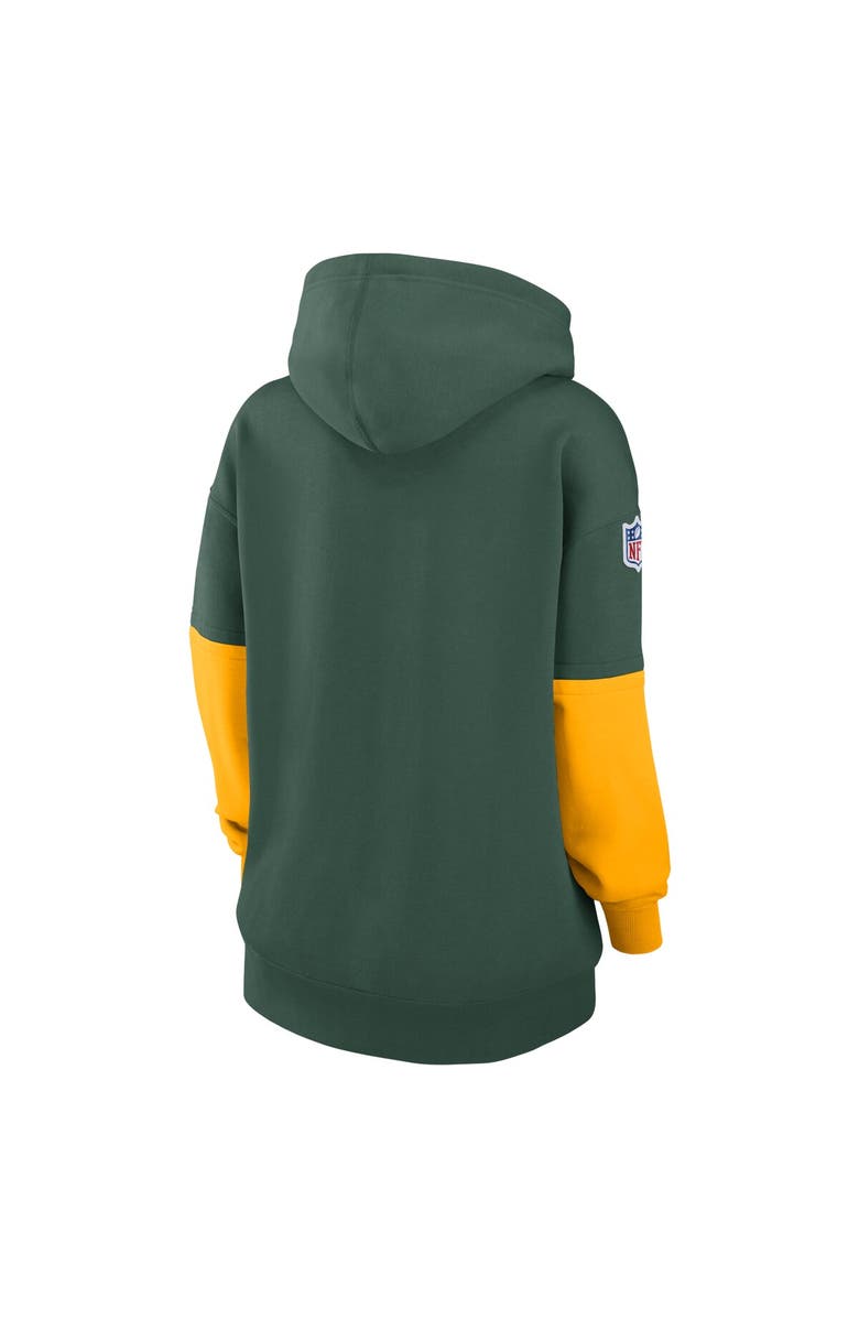 Nike Women's Nike Green Green Bay Packers 2024 Sideline Essential Fleece Pullover Hoodie, Alternate, color,