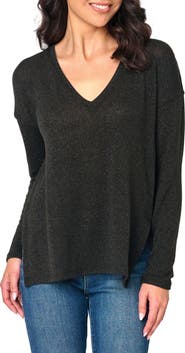 GIBSONLOOK V-Neck High-Low Tunic