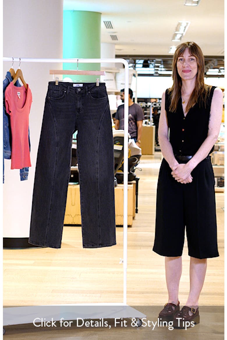 Bella Seam Detail Wide Leg Jeans video