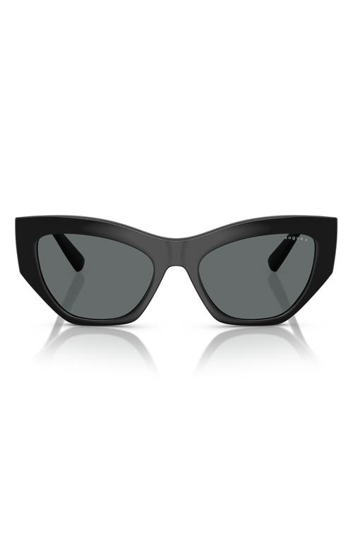 Vogue 53mm Irregular Sunglasses In Black
