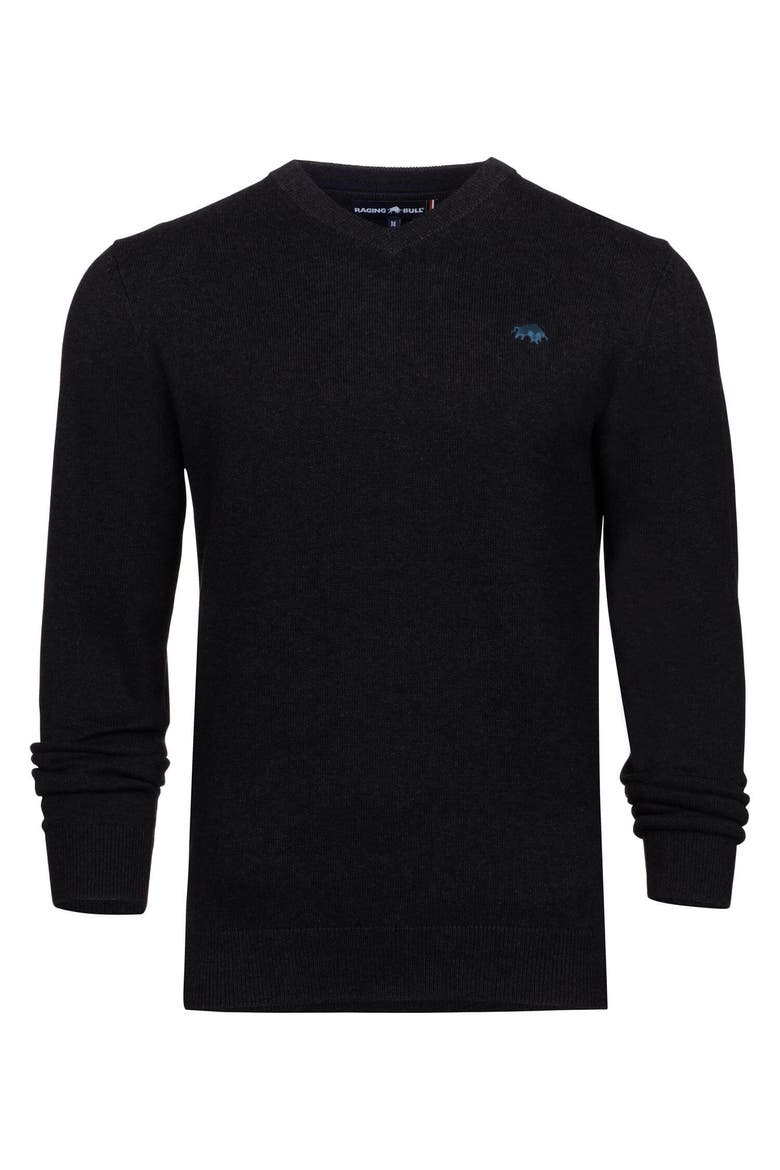 Classic V-Neck Sweater, Alternate, color, Black