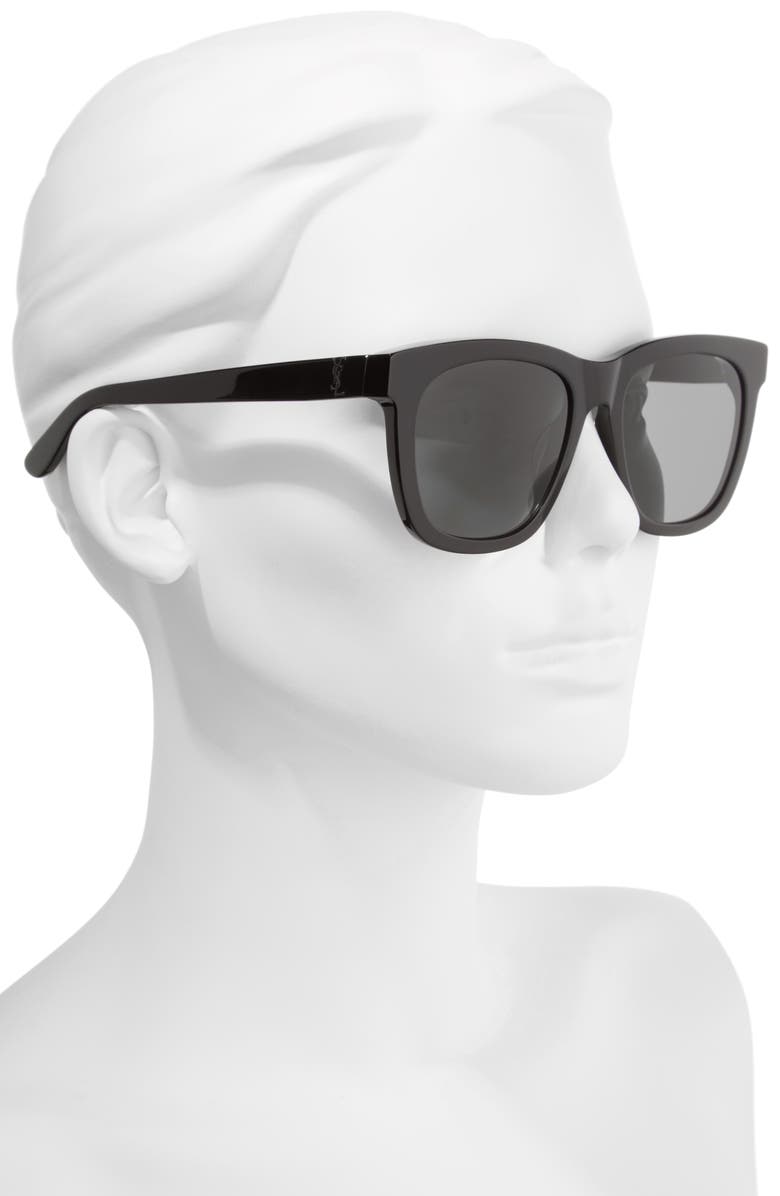 Saint Laurent 55mm Square Sunglasses, Alternate, color,