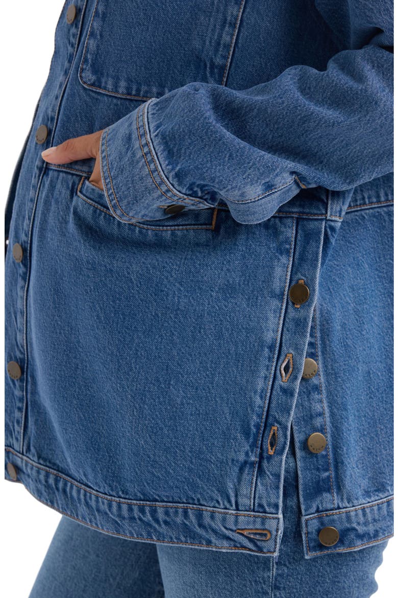 The Denim Utility Jacket, Alternate, color, True Indigo