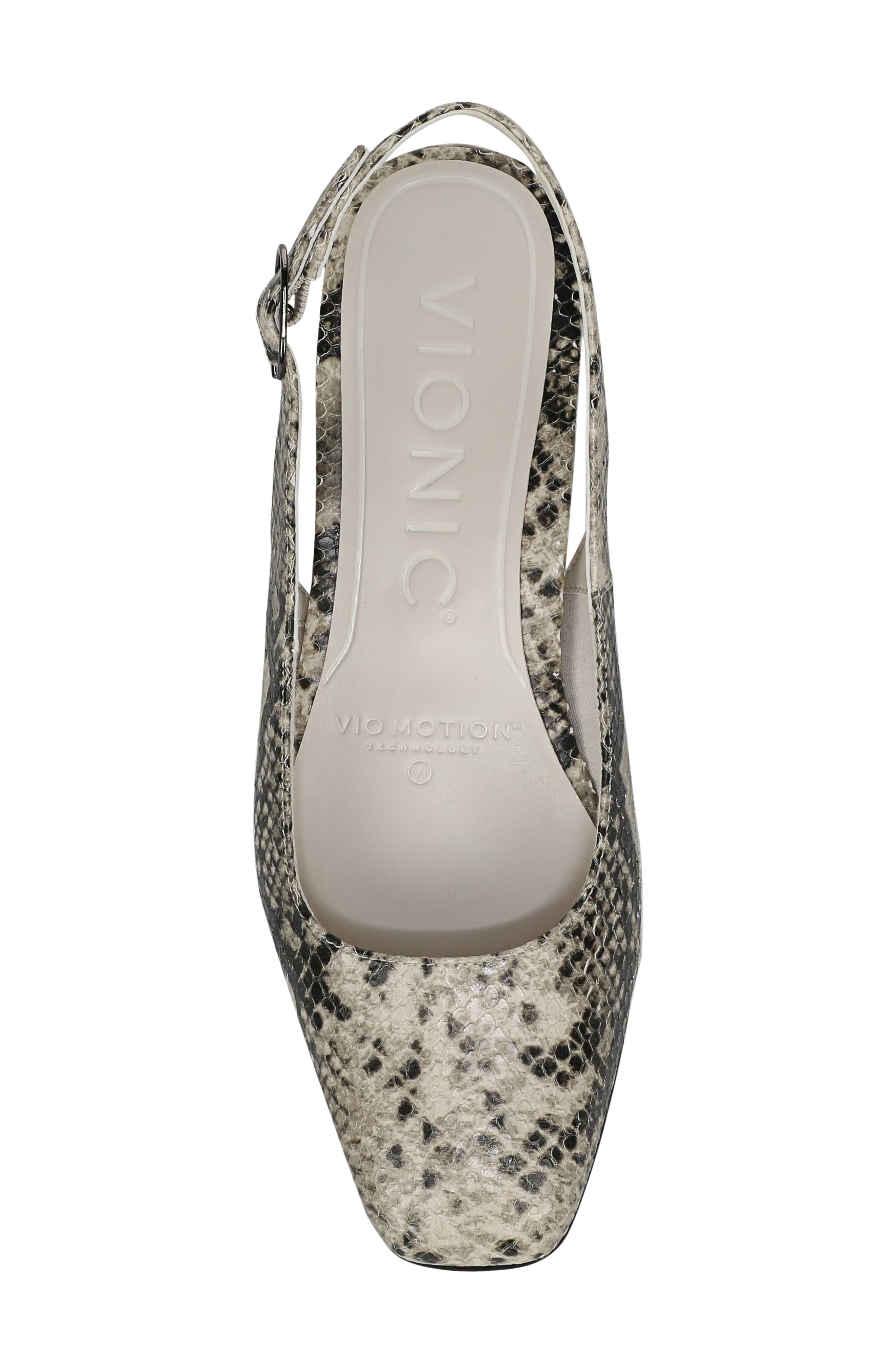 Reyes Block Heel Slingback Pump, Alternate, color, CREAM SNAKE