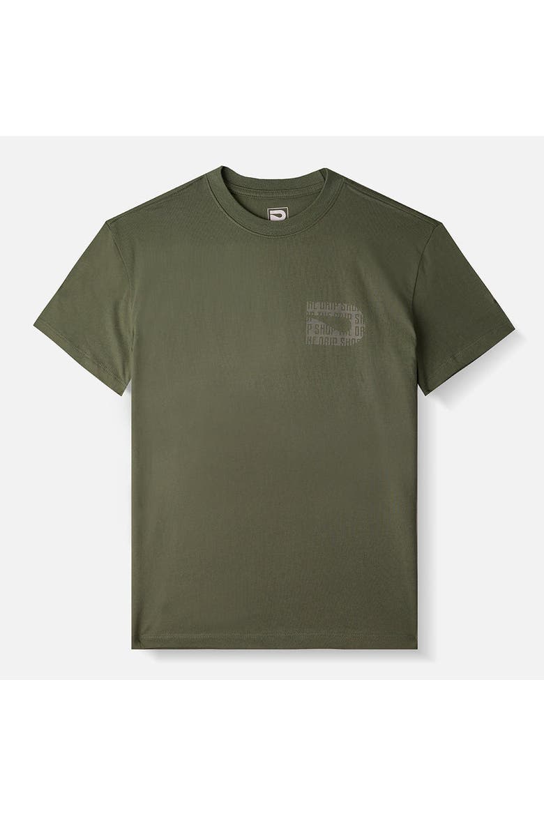 Drip Icon Tee - Big Kid, Main, color, MOSS