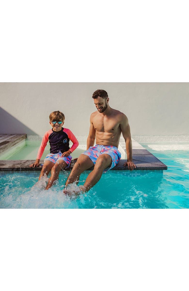 Snapper Rock Kids' Surf School Long Sleeve Rashguard, Alternate, color, Navy