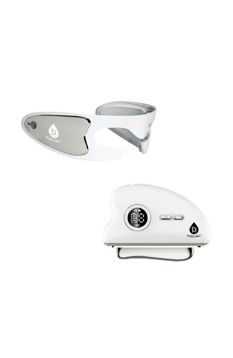 PURSONIC LED Rejuvenation Duo Eye Mask & 7-in-1 Light Therapy Device, Main, color, White
