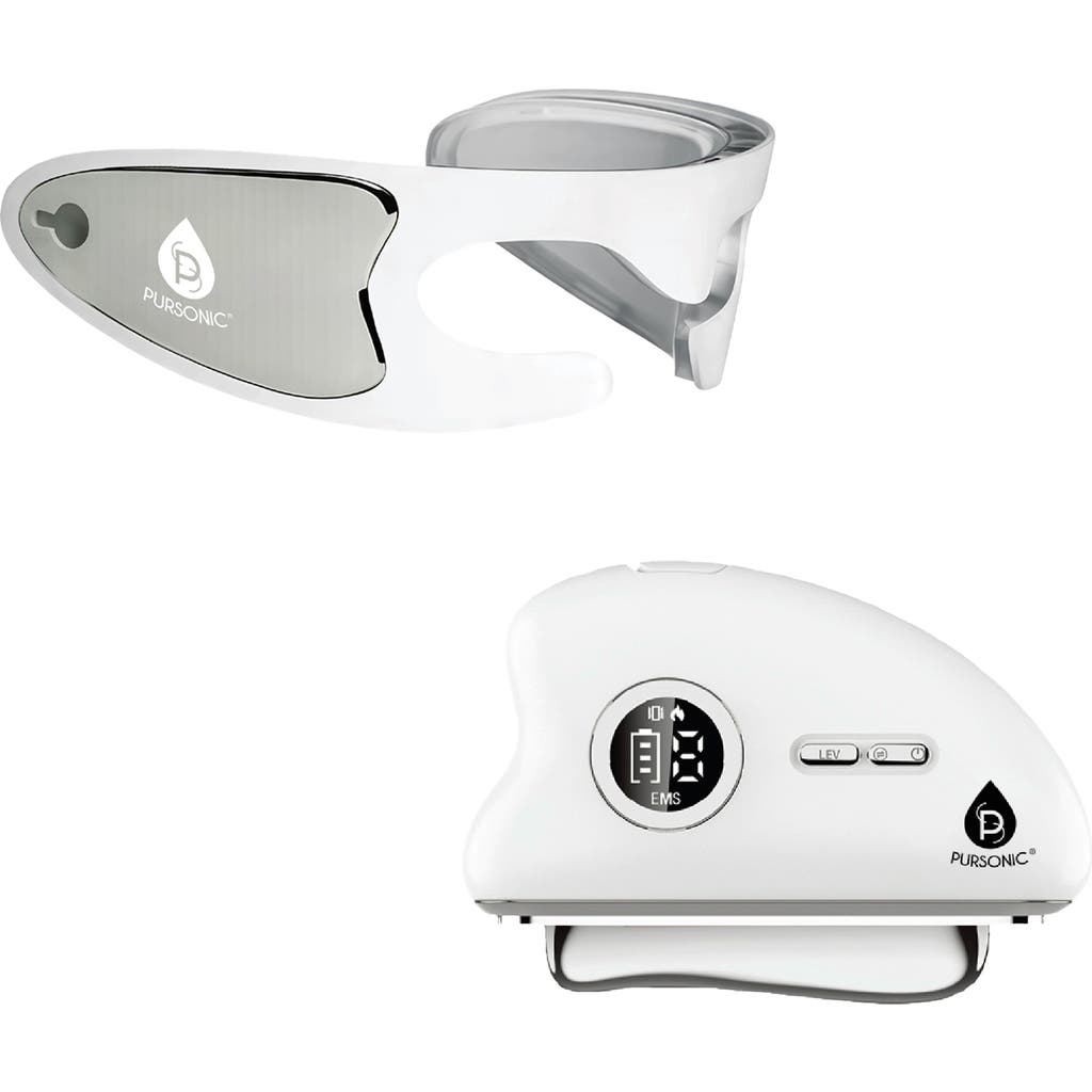 Pursonic Led Rejuvenation Duo Eye Mask & 7-in-1 Light Therapy Device In White
