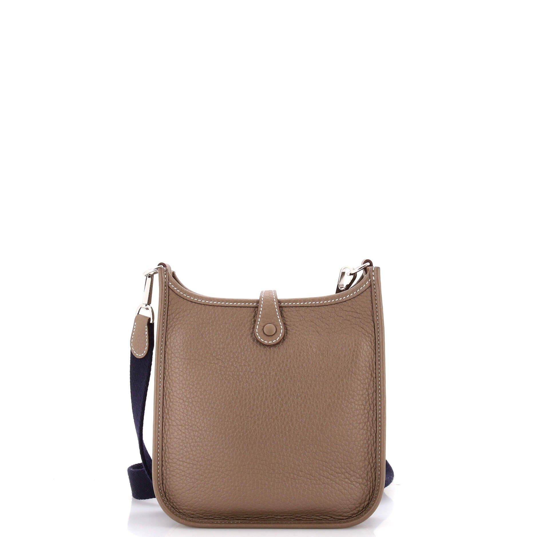 Pre-Owned Hermes Evelyne Bag Gen III Clemence TPM, Alternate, color, Etoupe