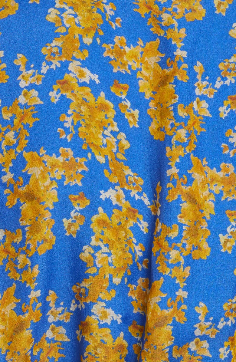 CAROLINE CONSTAS Liv Floral Print Long Sleeve High/Low Gown, Alternate, color,