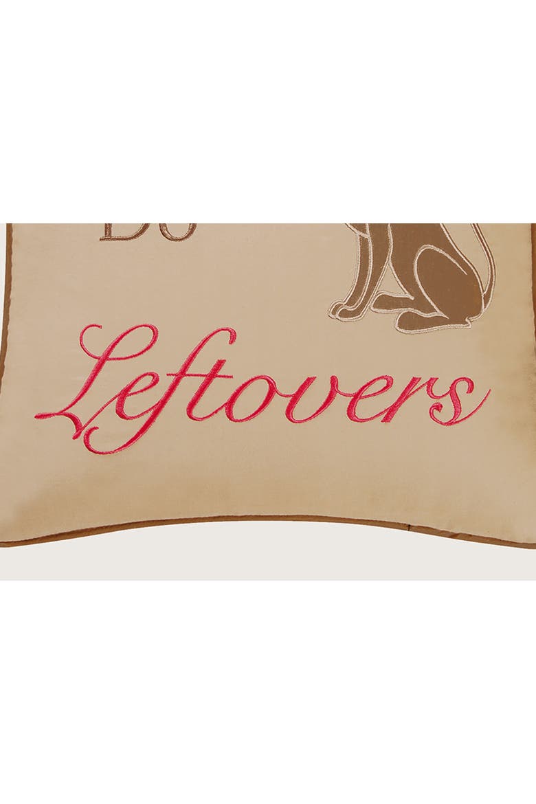 Do Leftovers Quilted Accent Pillow 16" x 16", Alternate, color, Brown