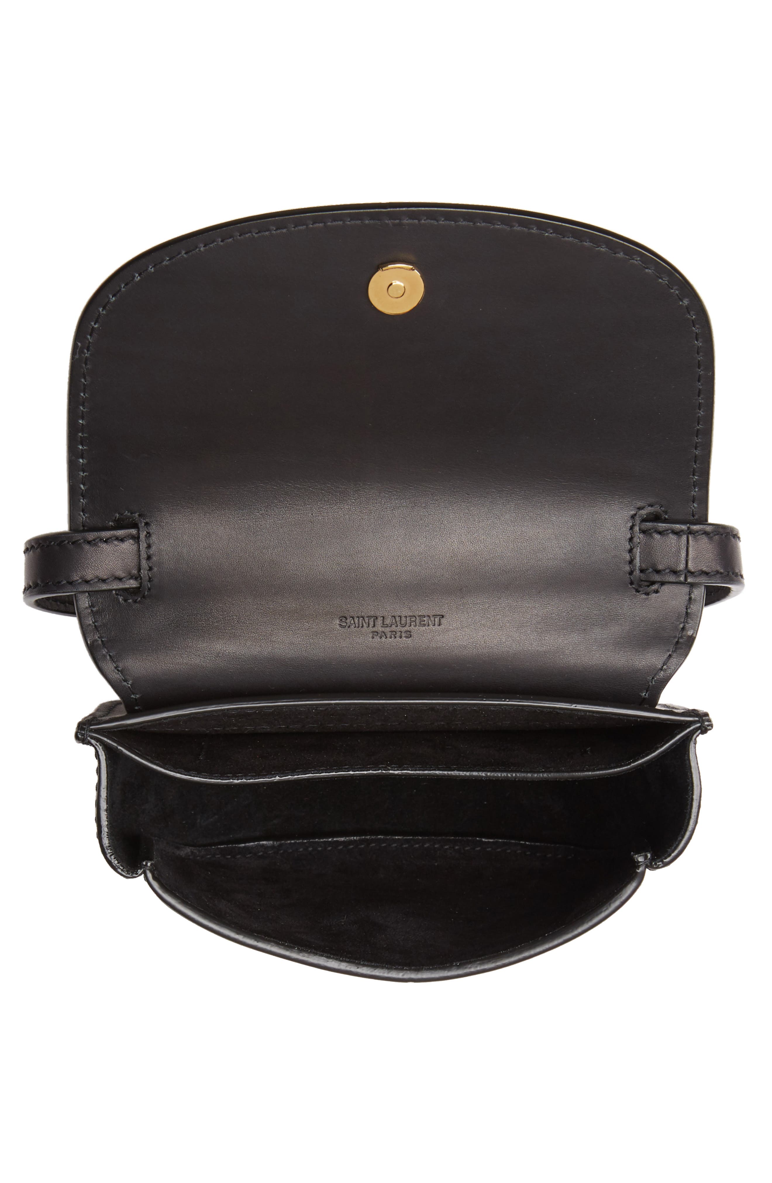 Saint Laurent Small Kaia Leather Crossbody Bag, Alternate, color, 