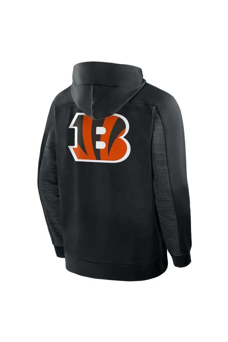 Men's Fanatics Black Cincinnati Bengals Checkdown Pass Full-Zip Hoodie, Alternate, color, Black