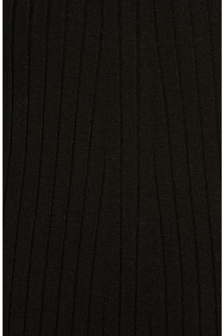 x BFF Hollie Tie Back Long Sleeve Sweater Dress, Alternate, color, BLACK