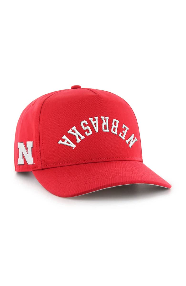 '47 Men's '47 Scarlet Nebraska Huskers Flip Script Hitch Adjustable Hat, Main, color, 