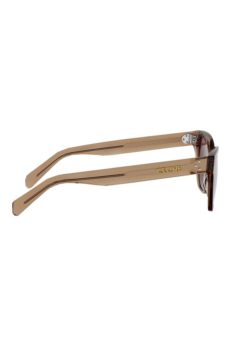 3 Dots 52mm Cat Eye Sunglasses, Alternate, color, ORANGE/ BROWN