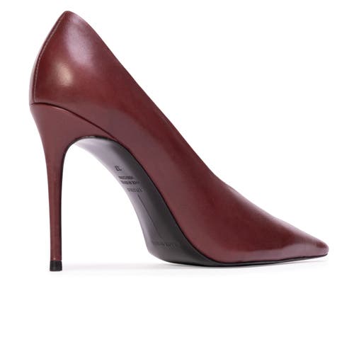 Black Suede Studio Jona 100 Pump In Burgundy