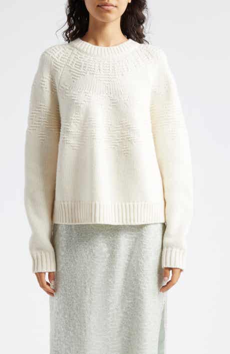 Vince Textured Fair Isle Wool Sweater