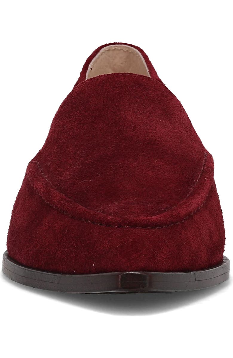 Frye Kenzie Pointed Toe Loafer, Alternate, color, Wine