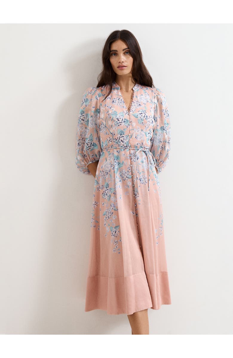 Phase Eight Alison Floral Dress, Main, color, Pale Pink