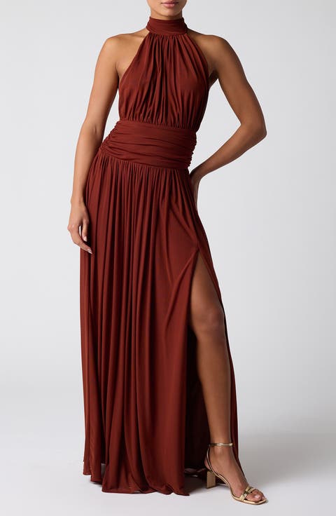 Lavina Halter Maxi Dress