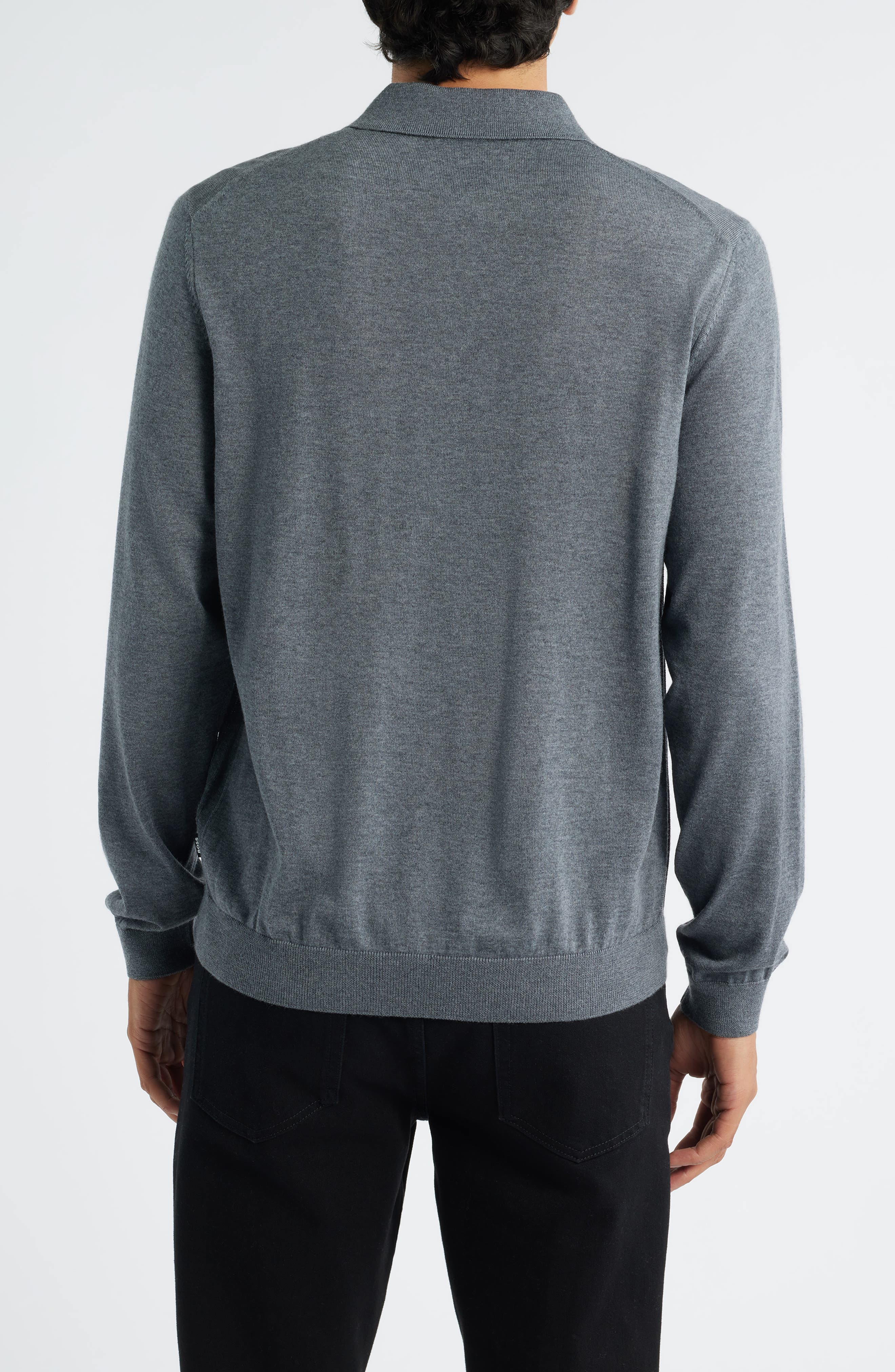 Lancione Wool Polo Sweater - image 2