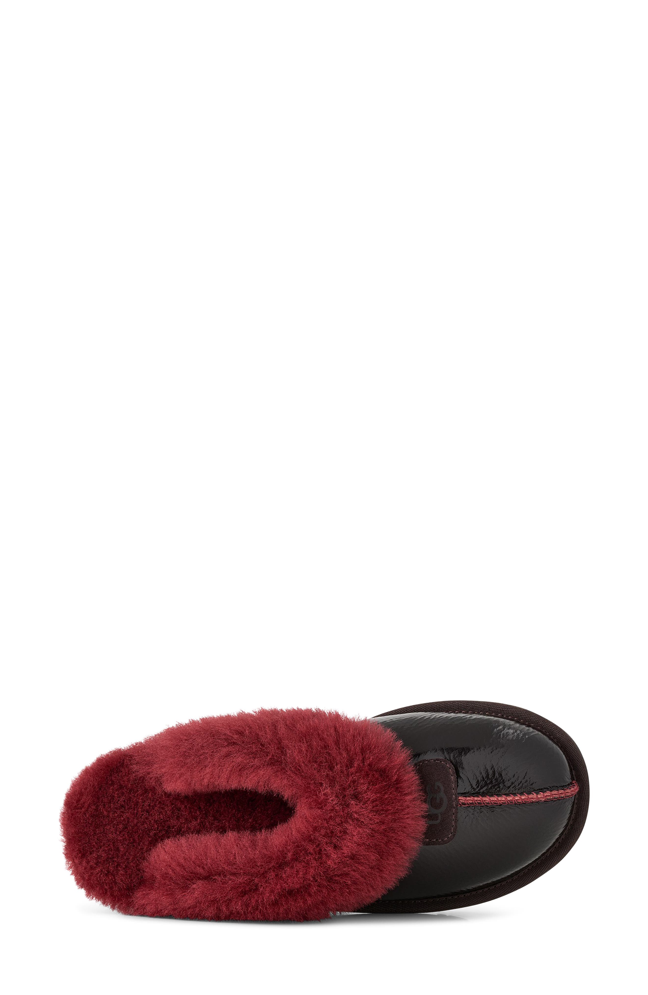 Coquette Crinkle Leather Slipper, Alternate, color, DARK CARAMEL