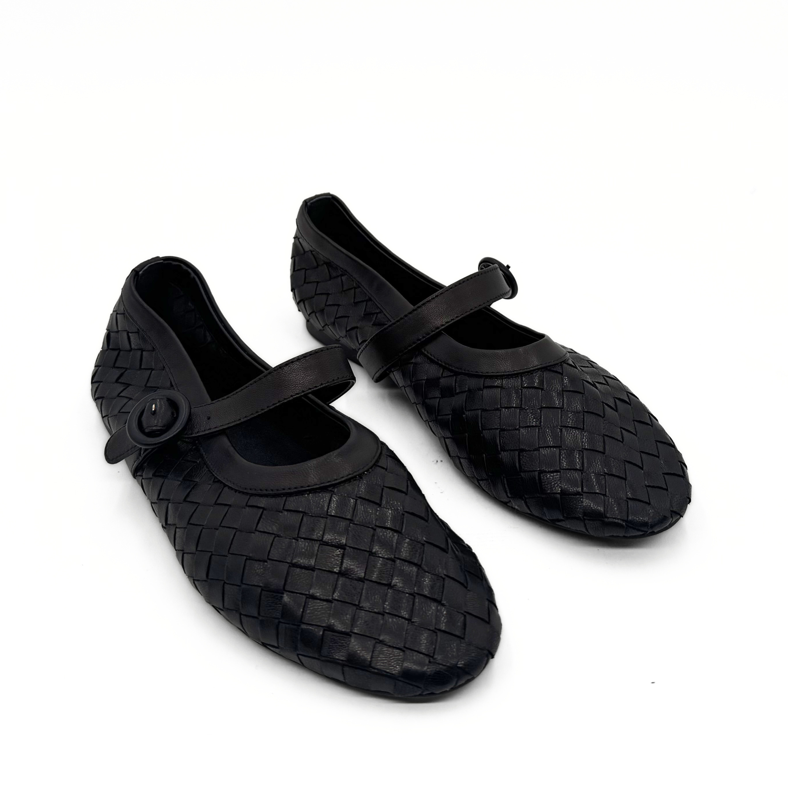 Amie Rafa Rena Woven Mary Janes, Alternate, color, Black