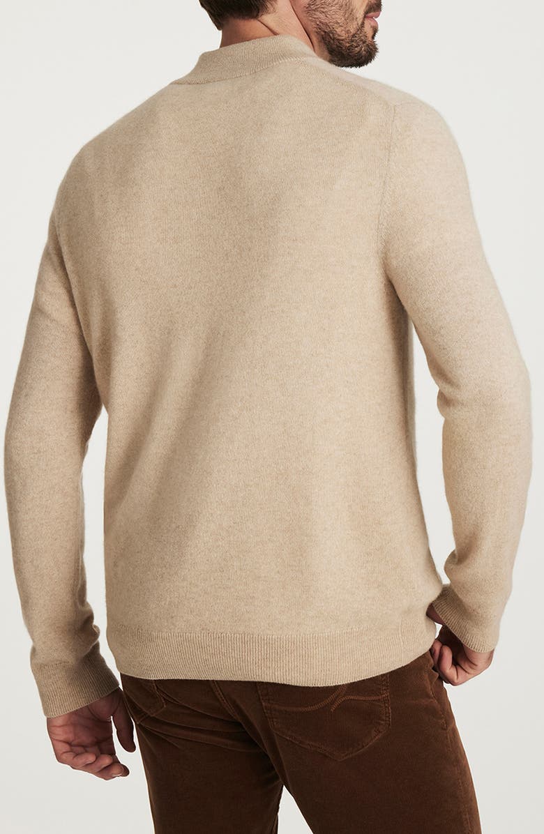 34 Heritage Cashmere, Silk
Wool Quarter Zip Sweater, Alternate, color, Beige