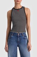 Alice + Olivia Allen Embroidered Tank