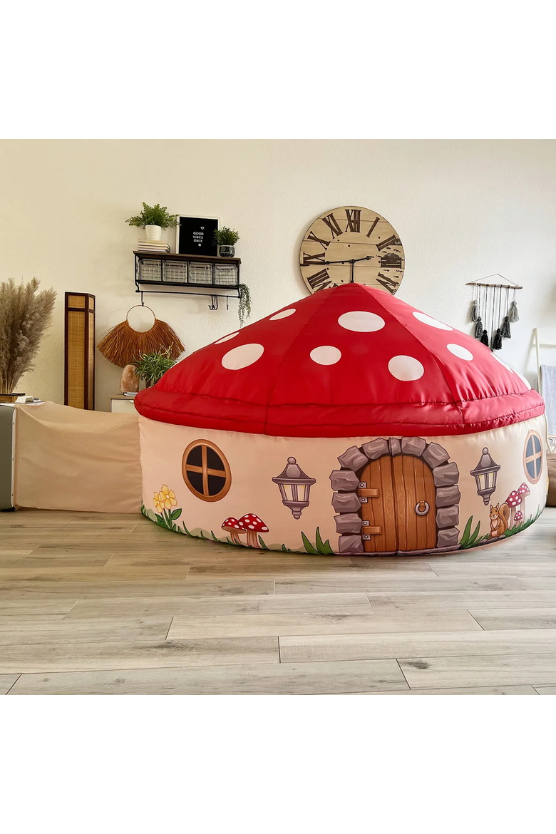 Mushroom Cottage Air Fort by AirFort, Main, color, Red Polkadot
