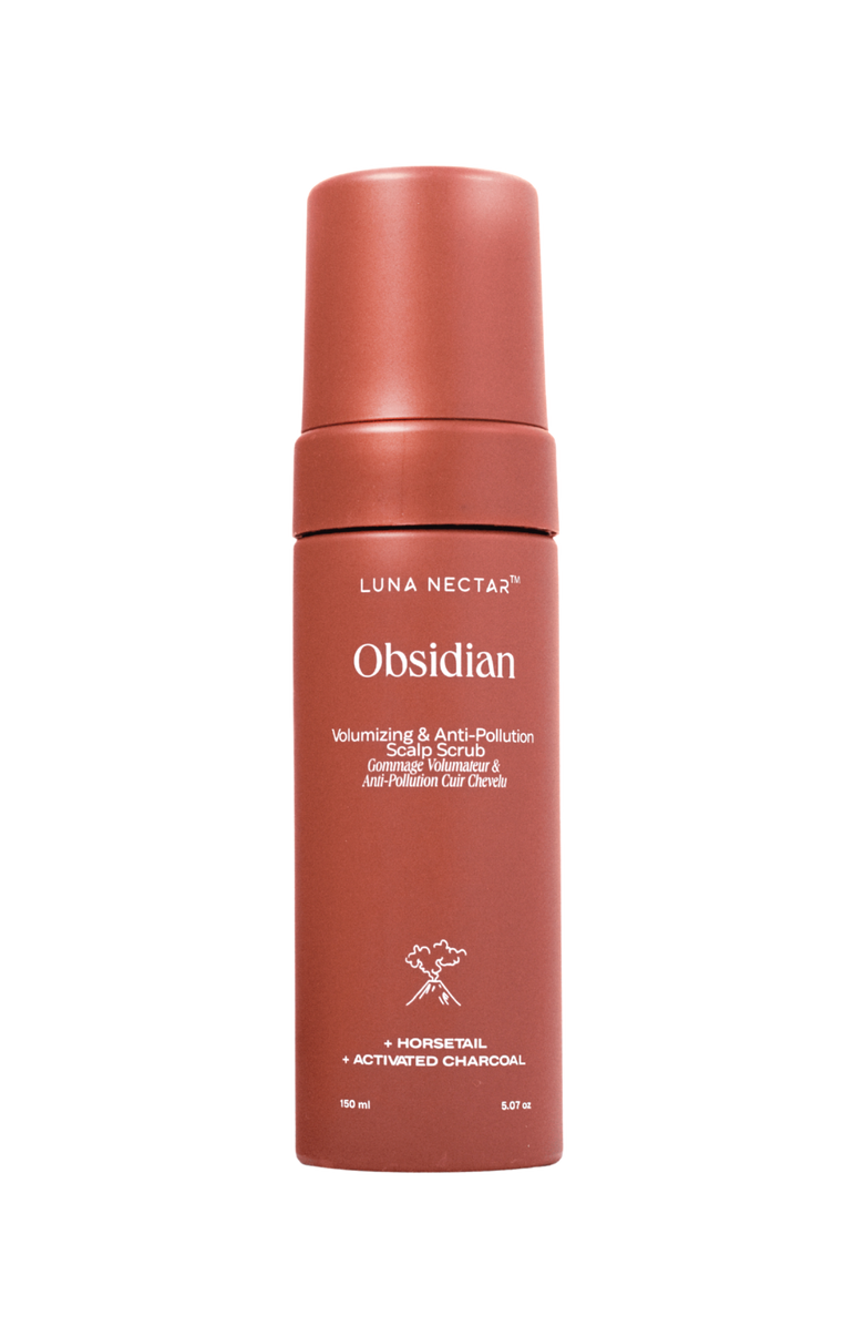 Luna Nectar Obsidian Volumizing & Anti-Pollution Scalp Scrub, Main, color, White