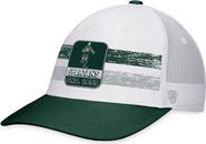 TOP OF THE WORLD Men's Top of the World White/Green Michigan State Spartans Retro Fade Snapback Hat