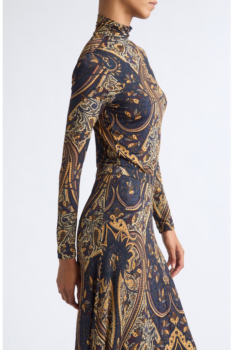 Aurelia Long Sleeve Jersey Top, Alternate, color, TWILIGHT PAISLEY
