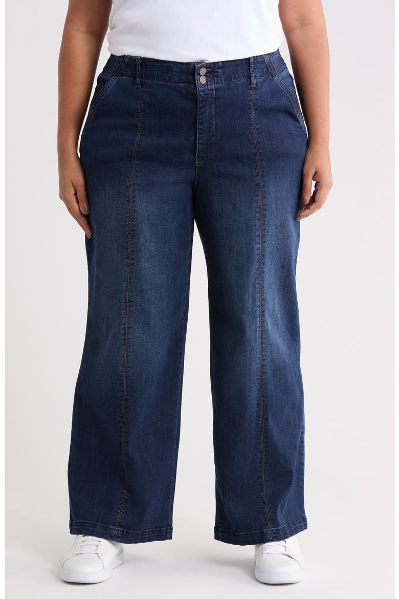 Sky Rise Wide Leg Jeans, Main, color, INDIGO