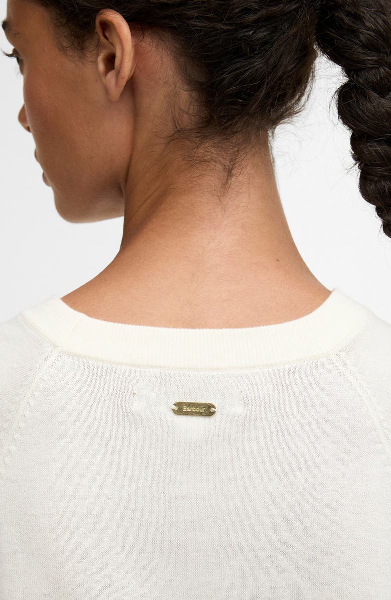 Barbour Camille Merino Wool & Cotton Sweater, Alternate, color, Cloud