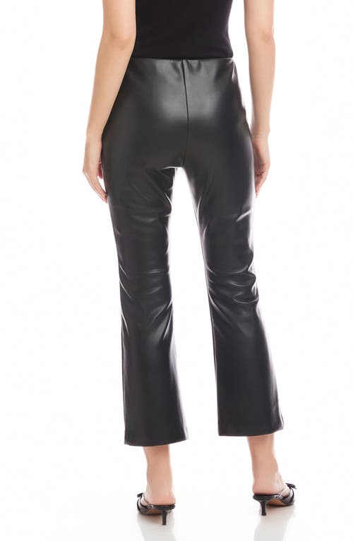 Fifteen Twenty Sigourney Faux Leather Ankle Pants In Black