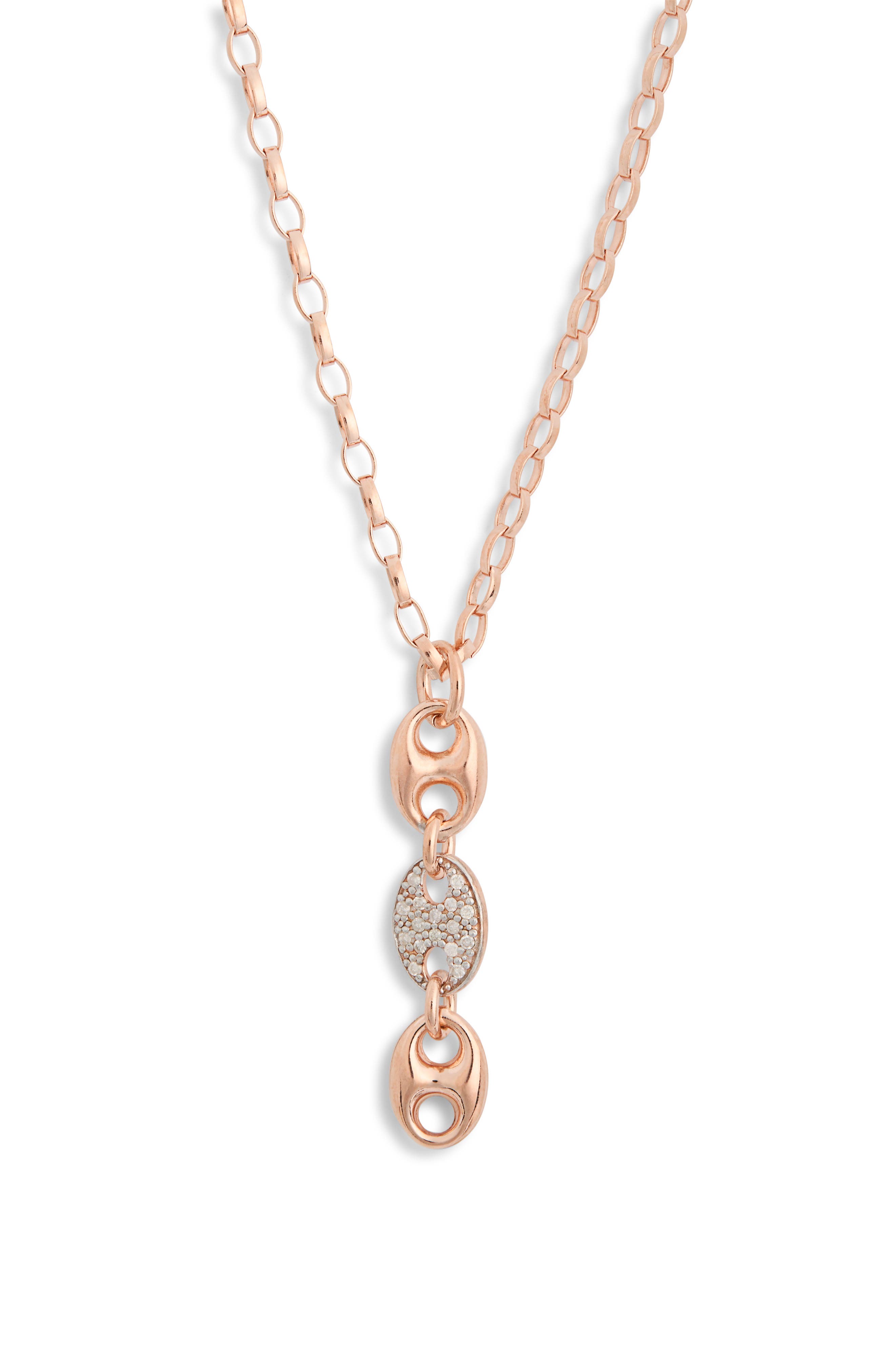 MESHMERISE Diamond Link Pendant Necklace - 0.15ct.